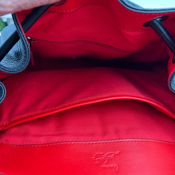 Unisex, Christian Louboutin, EXPLORAFUNK, black calf, leather backpack spiked - Picture 6 of 16